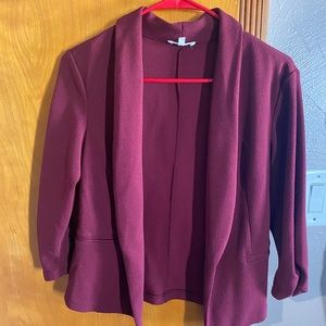 Burgundy blazer